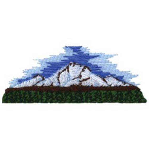 Picture of Mt. Rainier Machine Embroidery Design