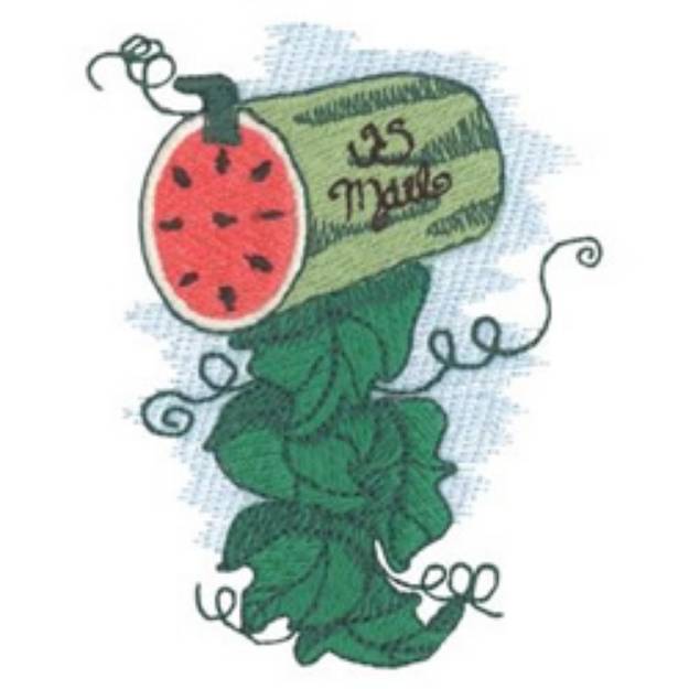 Picture of Watermelon Mailbox Machine Embroidery Design