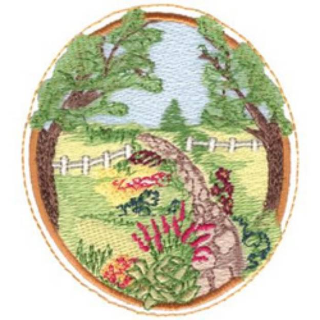 Picture of Garden In Summer Machine Embroidery Design