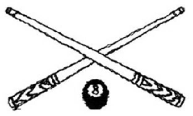 Picture of Billiards Outline Machine Embroidery Design