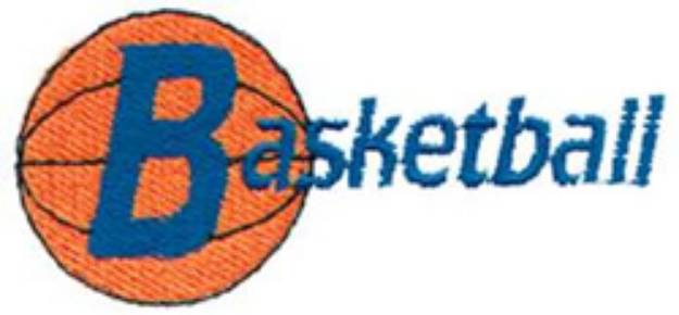 Picture of Basketball Logo Machine Embroidery Design