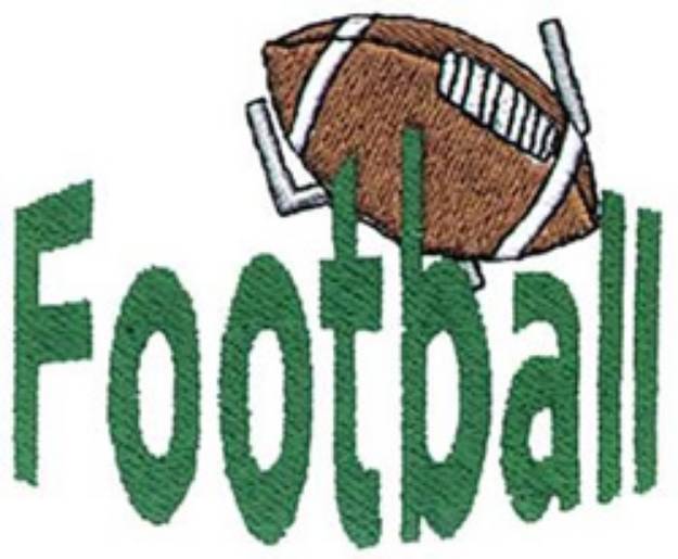 Picture of Football Logo Machine Embroidery Design