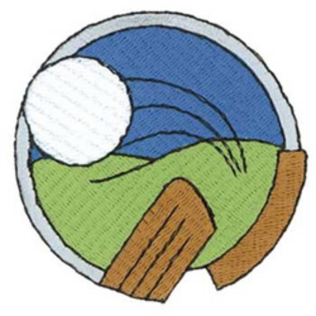 Picture of Golf Logo Machine Embroidery Design