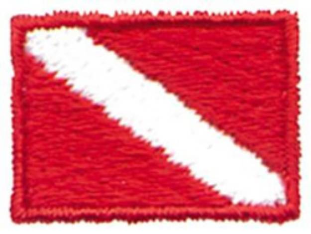 Picture of Diving Flag Machine Embroidery Design