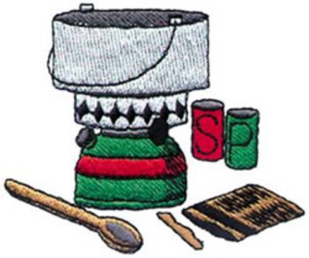 Picture of Camp Stove Machine Embroidery Design