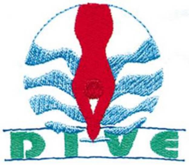 Picture of Dive Logo Machine Embroidery Design