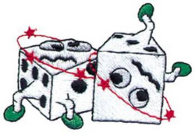 Picture of Dizzy Dice Machine Embroidery Design