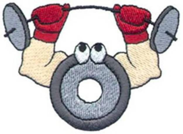 Picture of Weight Lifting Machine Embroidery Design