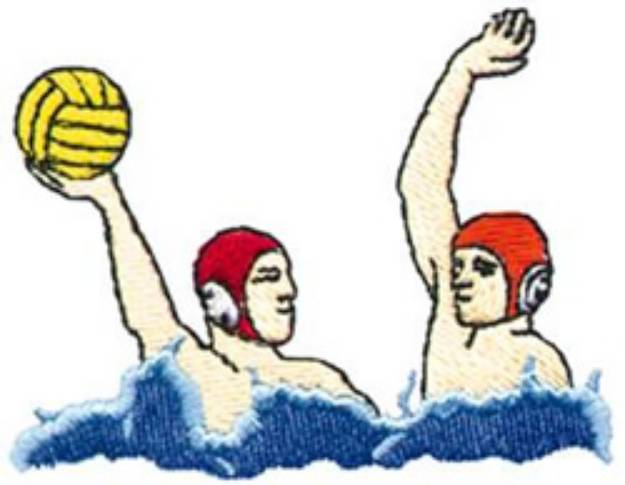 Picture of Water Polo Machine Embroidery Design