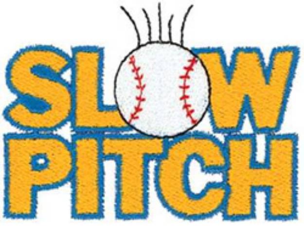 Picture of Slow Pitch Machine Embroidery Design