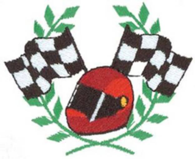 Picture of Racing Crest Machine Embroidery Design