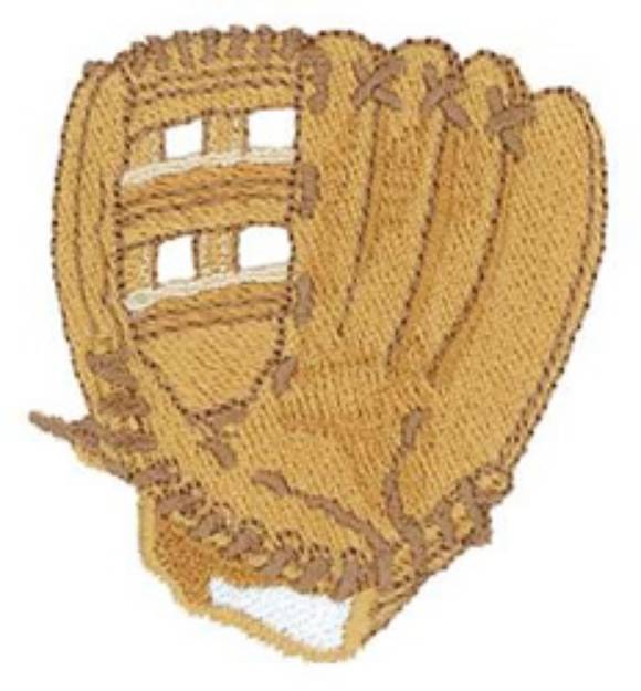 Picture of Baseball Glove Machine Embroidery Design