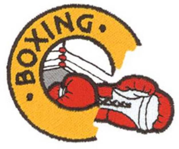 Picture of Boxing Machine Embroidery Design