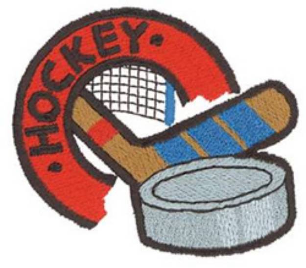 Picture of Hockey Machine Embroidery Design