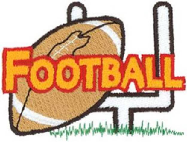 Picture of Football Logo Machine Embroidery Design