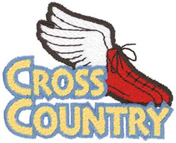 Cross Country Logo Machine Embroidery Design