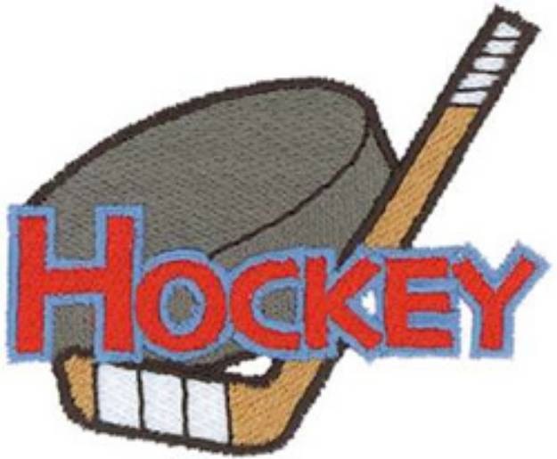 Picture of Hockey Logo Machine Embroidery Design