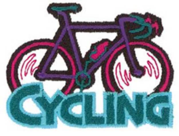 Picture of Cycling Machine Embroidery Design