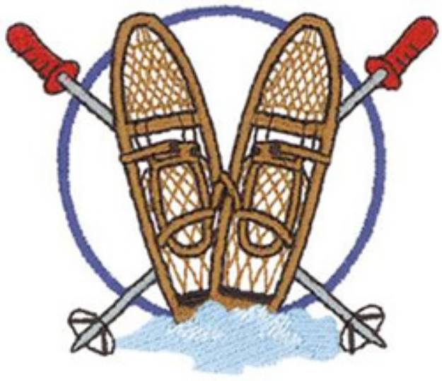 Picture of Snowshoes Machine Embroidery Design