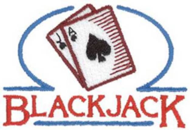 Picture of Blackjack Machine Embroidery Design