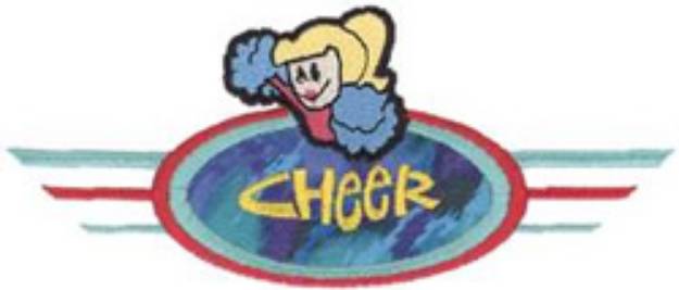 Picture of Cheerleading Applique Machine Embroidery Design