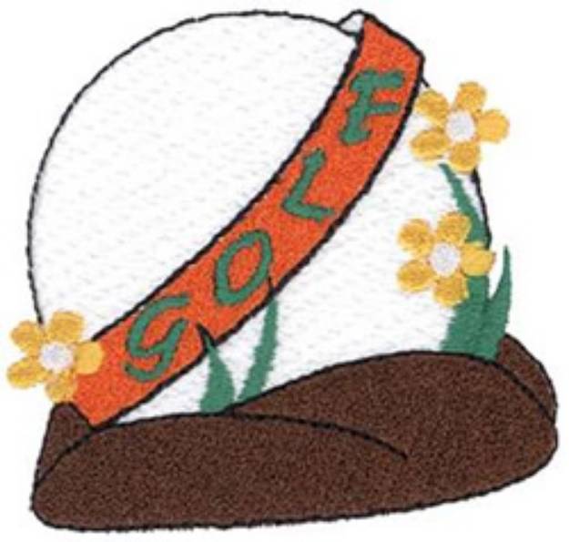 Picture of Ball & Flowers Machine Embroidery Design