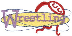 Wrestling Machine Embroidery Design