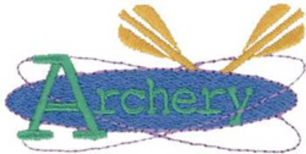 Picture of Archery Machine Embroidery Design