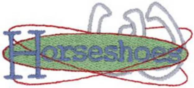 Picture of Horseshoes Machine Embroidery Design