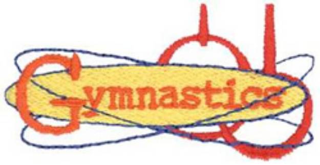 Picture of Gymnastics Machine Embroidery Design