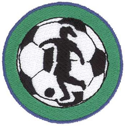 Girls Soccer Machine Embroidery Design