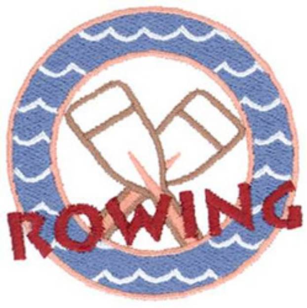 Picture of Rowing Machine Embroidery Design