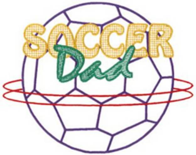 Picture of Soccer Dad Machine Embroidery Design