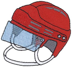 Hockey Helmet Machine Embroidery Design