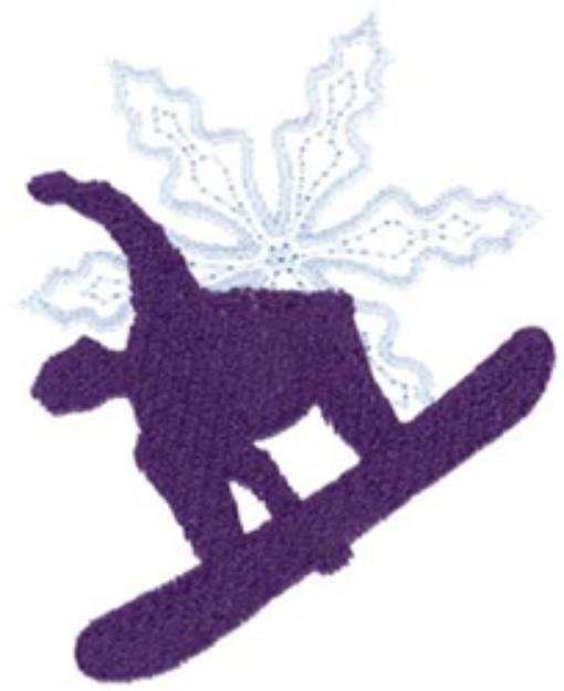 Picture of Snowboarder Machine Embroidery Design