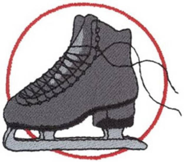 Picture of Figure Skate Machine Embroidery Design