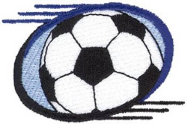 Picture of Soccer Oval Machine Embroidery Design