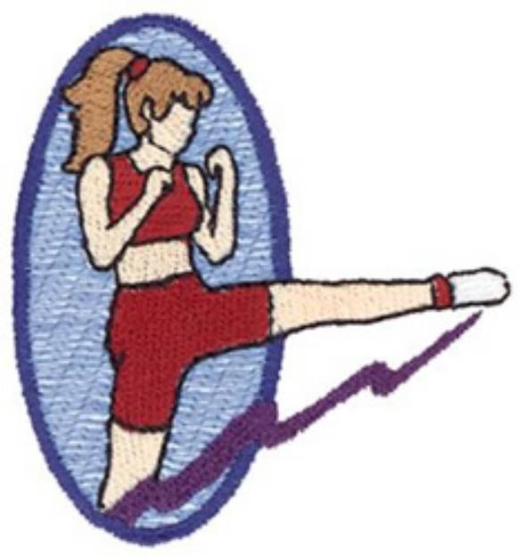 Picture of Kickboxing Machine Embroidery Design