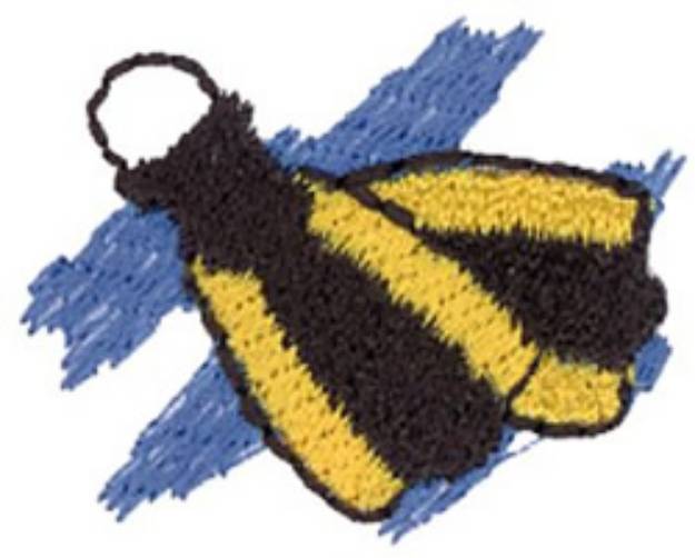 Picture of Diving Fins Machine Embroidery Design