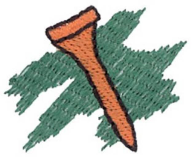 Picture of Golf Tee Machine Embroidery Design