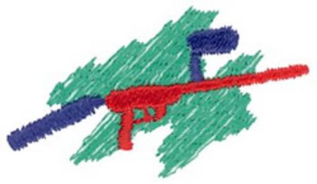 Picture of Paintball Gun Machine Embroidery Design