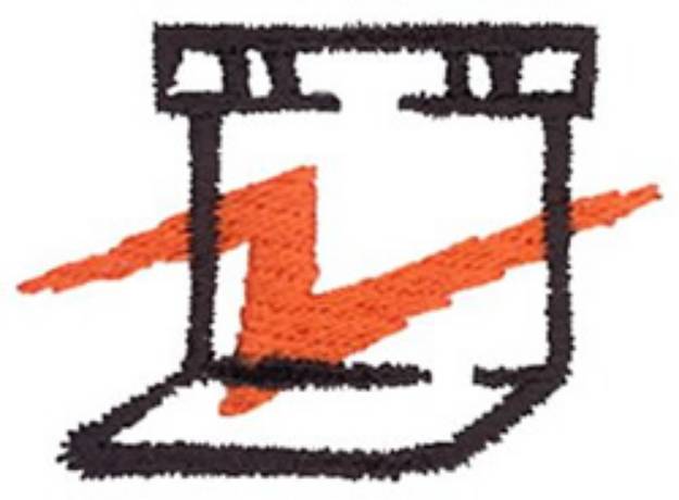 Picture of Hurdle Outline Machine Embroidery Design