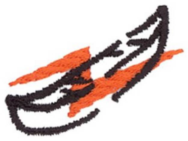 Picture of Canoe Outline Machine Embroidery Design