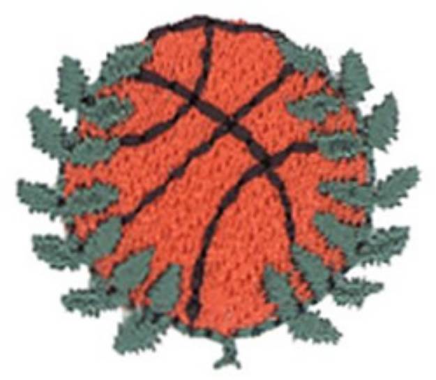 Picture of Basketball Wreath Machine Embroidery Design