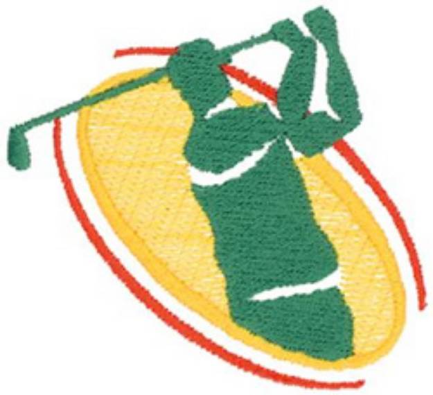 Picture of Golf Silhouette Machine Embroidery Design