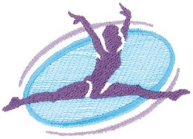 Picture of Gymnastics Silhouette Machine Embroidery Design