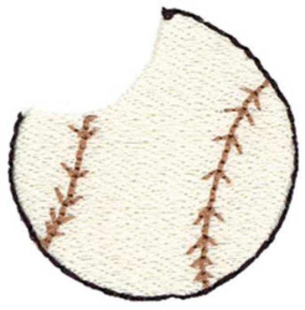 Picture of Sliced Baseball Machine Embroidery Design