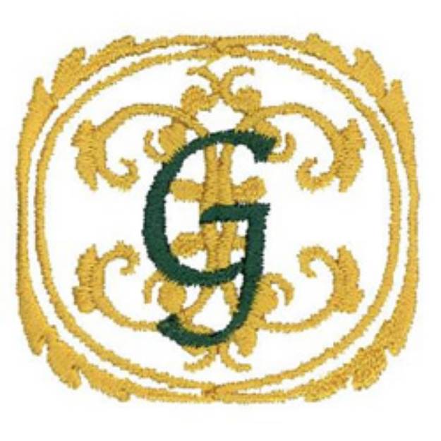 Picture of Golf Monogram Machine Embroidery Design