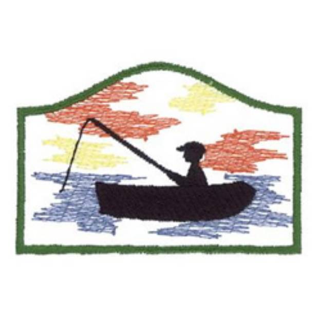 Picture of Fisherman Machine Embroidery Design