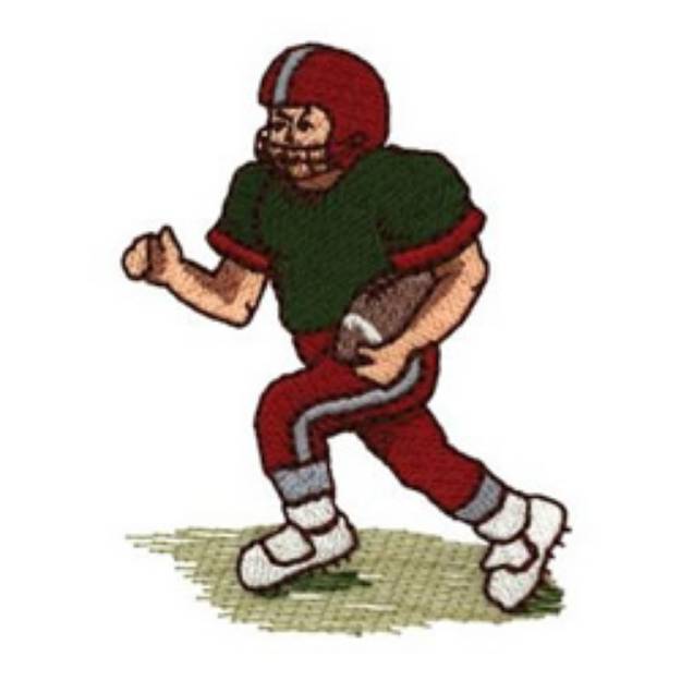 Picture of Football Boy Machine Embroidery Design